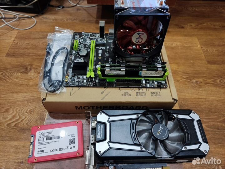 Комплект новая X79A плата,12 потоков, 8 Gb DDR3