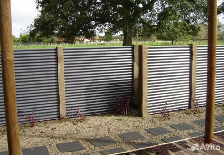 Забор из профнастила замер бесплатно качественно