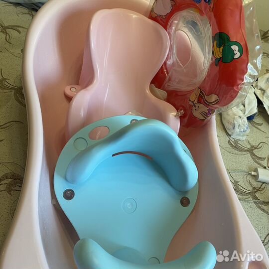 Ванночка для купания с горкой