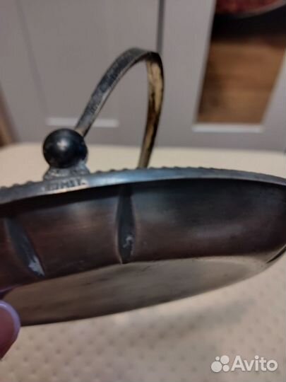 Конфетница мельхиор СССР