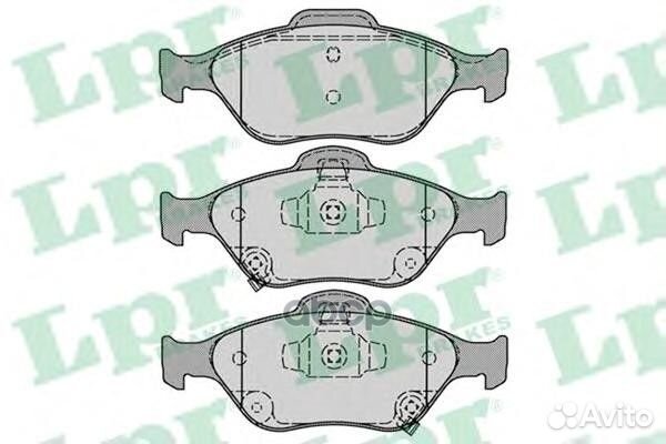 Колодки тормозные toyota yaris 1.0-1.4 06- пере