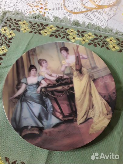 Тарелка наст. коллекц винтаж Япония 21 см фарфор