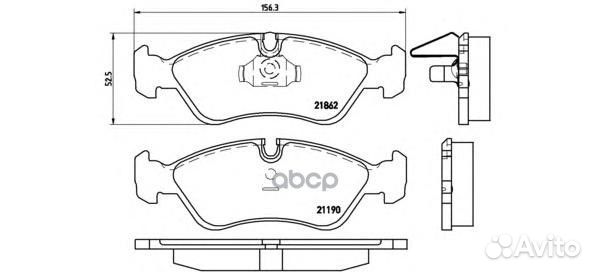 Колодки тормозные дисковые передн. chevrolet LA