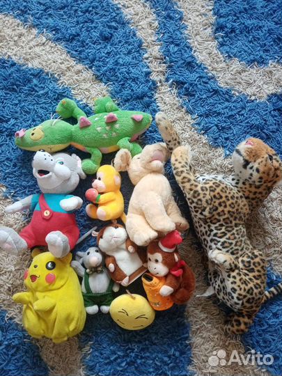 Покемон пикачу, хомяк повторюшка. Мягкие игрушки