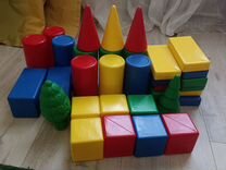 Кубики пластмассовые 34 шт
