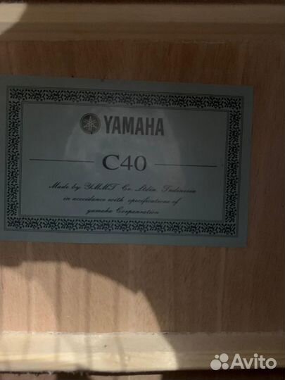 Гитара yamaha c40