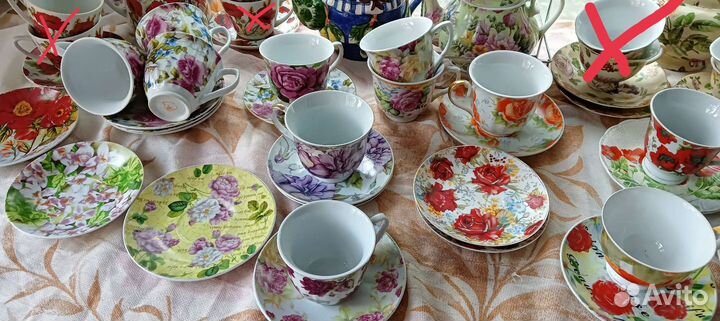Чайная посуда, чашки, чайники