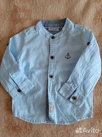 Рубашка для малыша 9-12мес