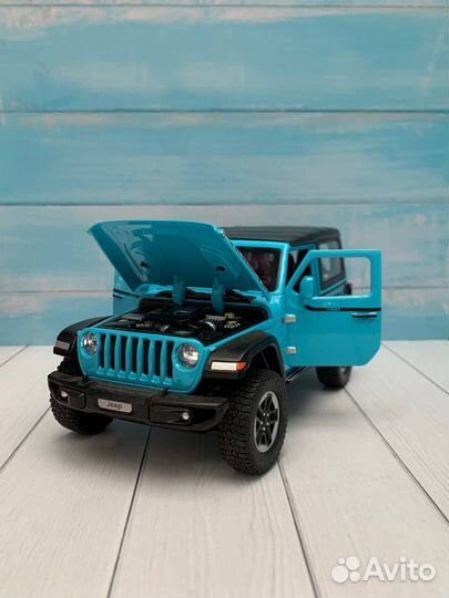 Модель автомобиля Jeep Wrangler Rubicon металл