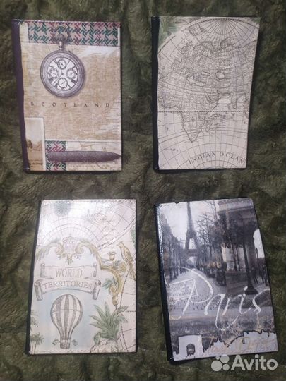 Обложка на паспорт натуральная кожа декупаж
