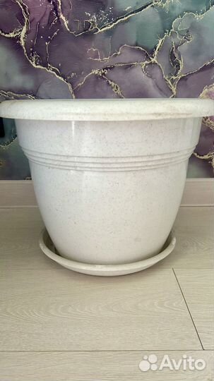 Горшок кашпо керамика, кашпо пластик