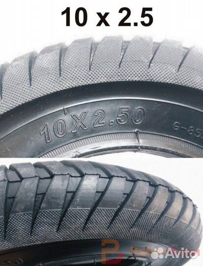 Шина (покрышка) 10x2.5 шоссейная для электросамока