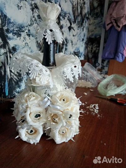 Изготовление цветов с конфетами, оформление букето