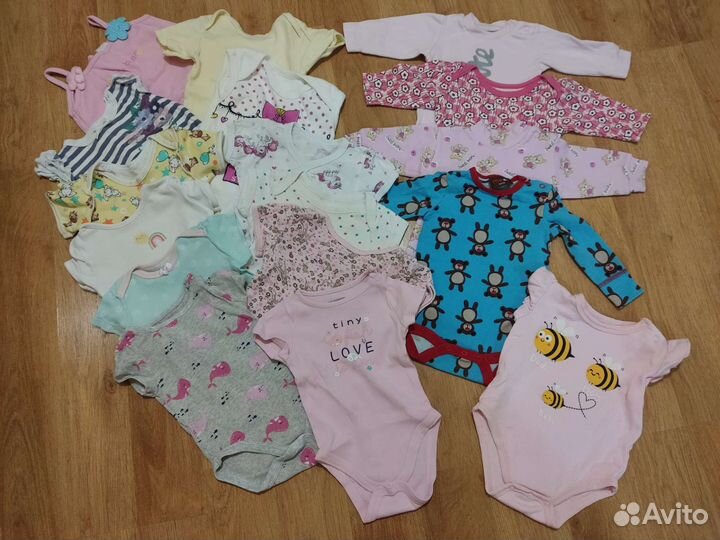 Детские вещи пакетом от 0 до 3 месяцев на девочку