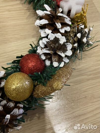 Рождественский венок на дверь