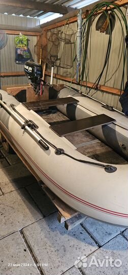 Лодка пвх с мотором и прицепом