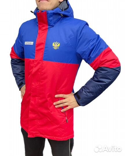 Утепленная куртка nordski Casual True Blue/Red