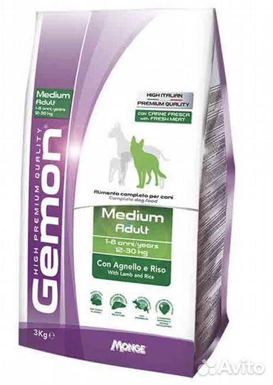 Корм для собак Gemon Dog Medium Adult 3kg