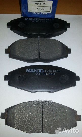 MPD06 колодки дисковые передние Daewoo Lanos/Ma