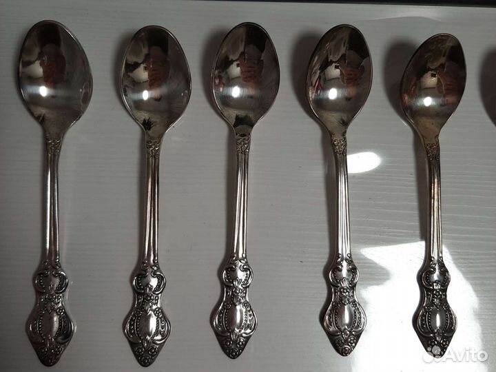 Набор кофейных ложек из мельхиора