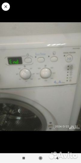 Стиральная машина бу indesit узкая 4 кг