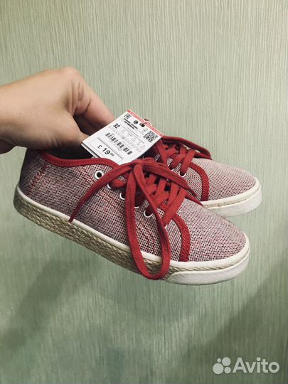 Кеды zara новые для мальчика 32 р