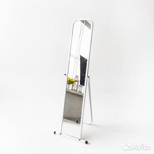 Зеркало напольное Softness на подставке, белый ма