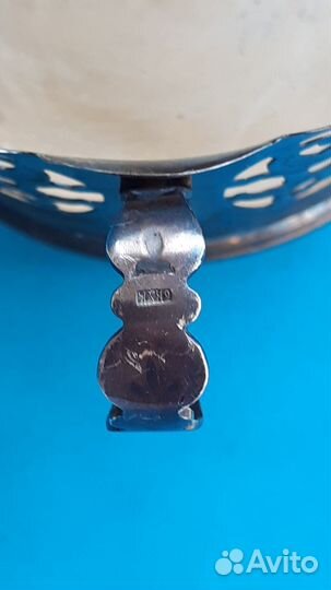 Антикварная серебряная конфетница 875 пр. СССР