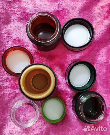 Пустые баночки из-под кремов