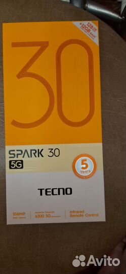 Tecno Spark 30 5G, 6/128 ГБ