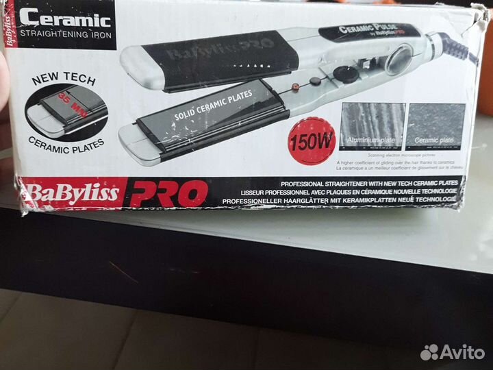 Выпрямитель/утюг для волос babyliss pro