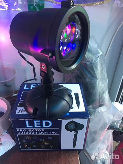 Проектор уличный новогодний/дискошар/дисколампочка