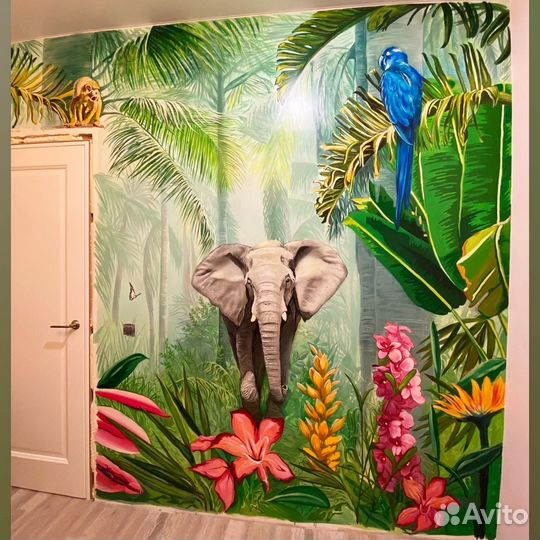 Роспись стен. Художественное оформление интерьера