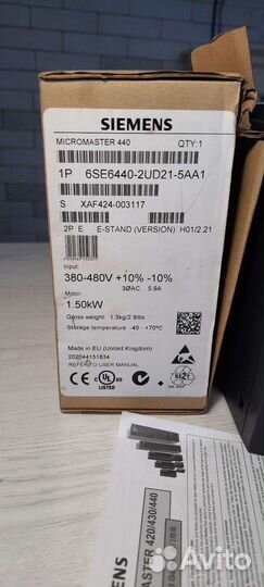 Частотный преобразователь Siemens Micromaster 440