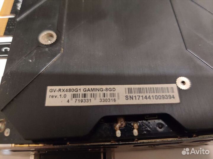 Видеокарта Gigabyte RX 480 8gb
