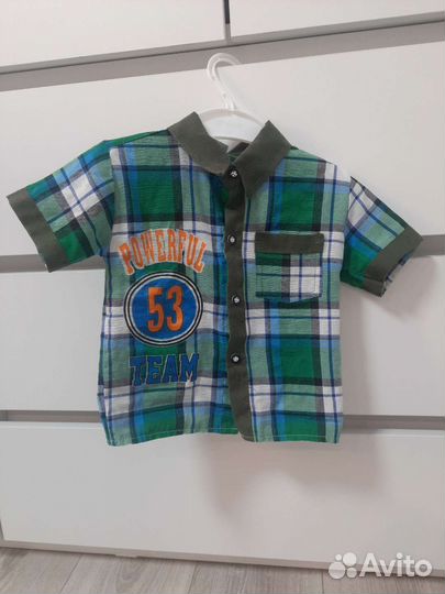 Рубашка для мальчика 80 86