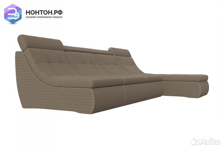 Диван угловой дельфин Холидей люкс корфу коричневы