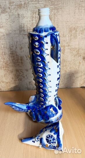 Штоф Осетр гжель