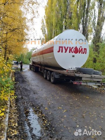 Резервуар горизонтальный стальной для щелочи