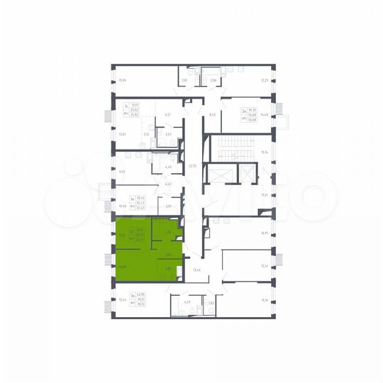 2-к. квартира, 32,5 м², 13/17 эт.