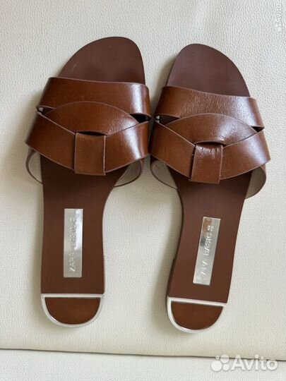 Шлепанцы Zara 38 кожа
