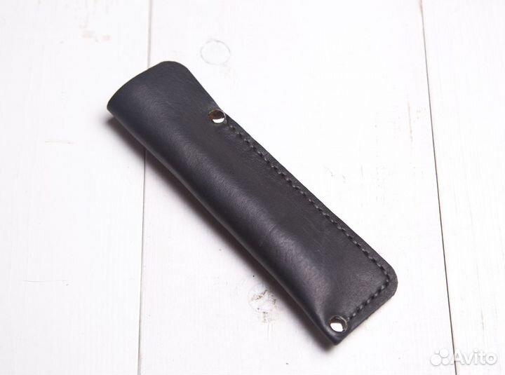 Ручка тактическая с кожаным чехлом