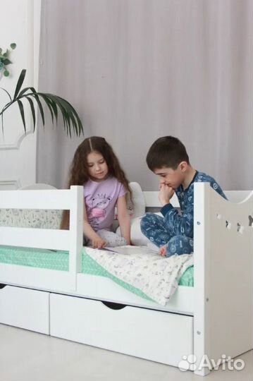 Детская кровать из массива цельной березы