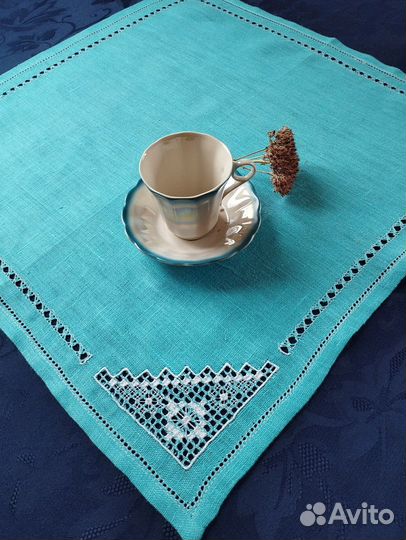 Дорожка льняная на стол с русской вышивкой 140/40