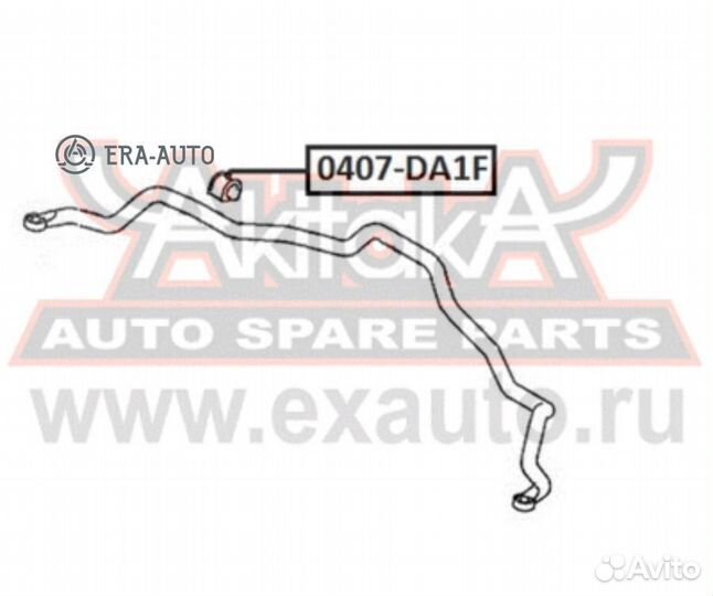 Asva 0407-DA1F втулка переднего стабилизатора D22