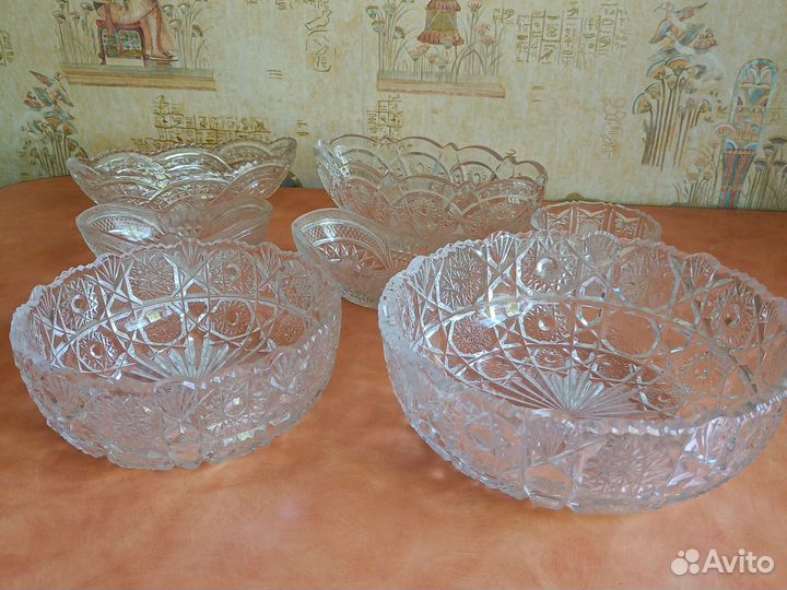 Вазочки хрусталь СССР и стаканы