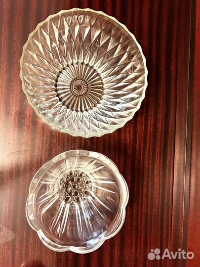 Салатник средний и большой, стекло СССР