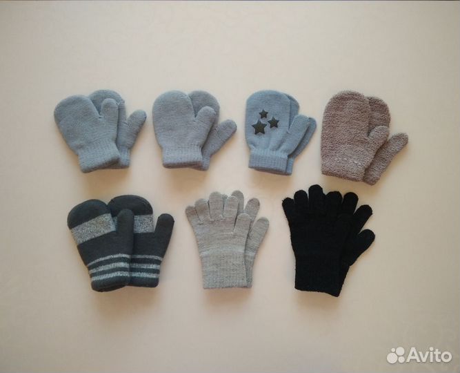 Варежки Перчатки 1-3 года