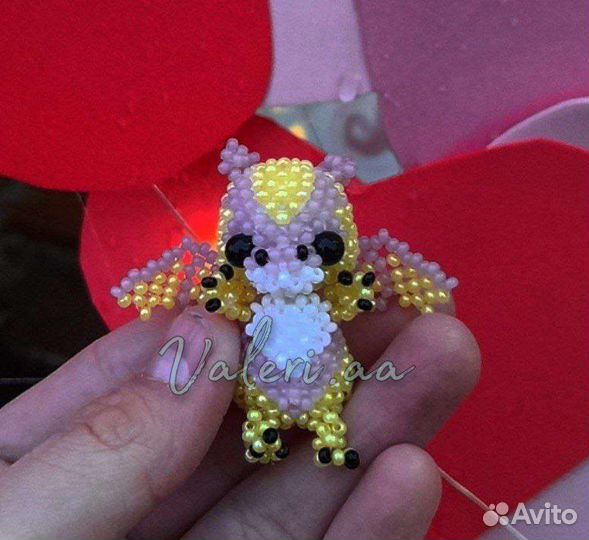 Дракон из бисера