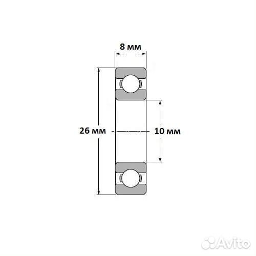 Подшипник для детской коляски 6000 2RS